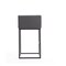 Manhattan Comfort Embassy Barstool in Grey and Black, PK2 2-BS018-GY - alternate 6